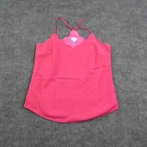 J. By J.CREW Tank Womens 4 Pink Satin Sweetheart Neckline Camisole Lined